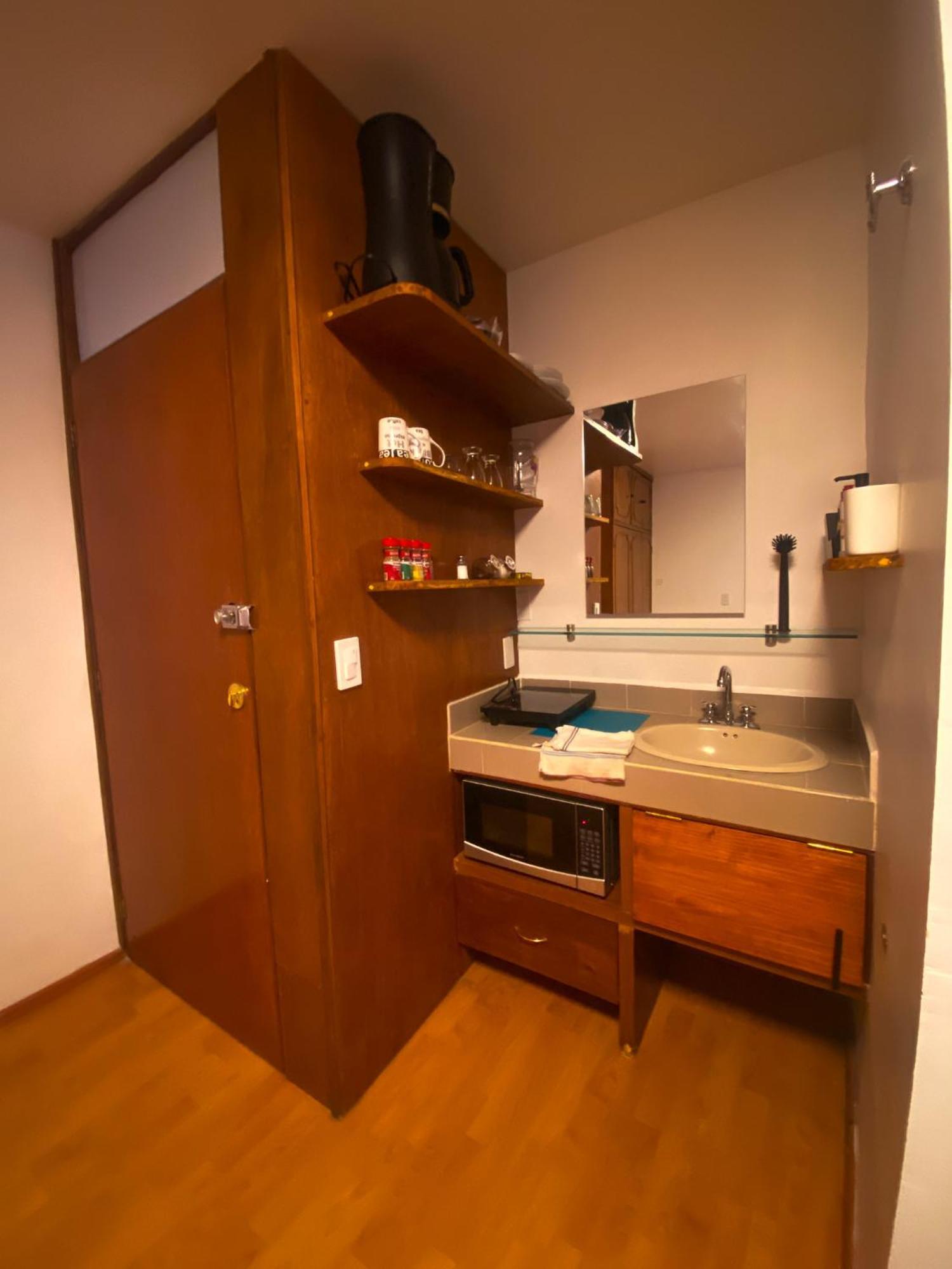 Central & Cozy Studio With Rooftop View 1 Mexiko-Stadt Exterior foto